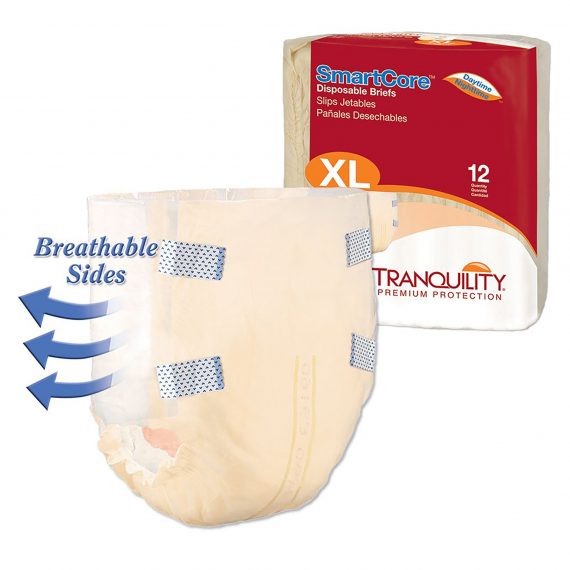 BRIEF, INCONT SMARTCORE XLG (12/PK 6PK/CS) PBE