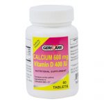 CALCIUM, TAB 600MG W/VIT D 400IU (60/BT 12BT/CS)