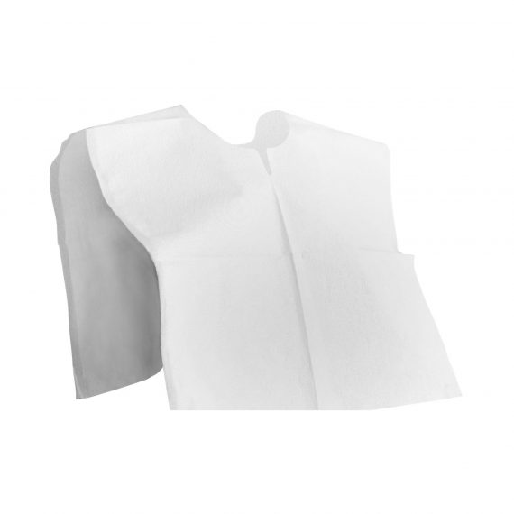 CAPE, EXAM T/P/T PONCHO SIDE OPN WHT 19X22 (200/CS    MGM18