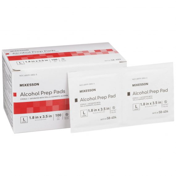 PAD, ALCOHOL PREP STR LG (100/BX) MGM16