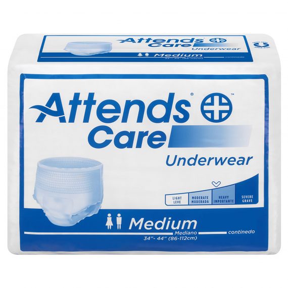 UNDERWEAR, ATTENDS X-ABSORBENCY DISP MED (25/BG 4BG/CS)