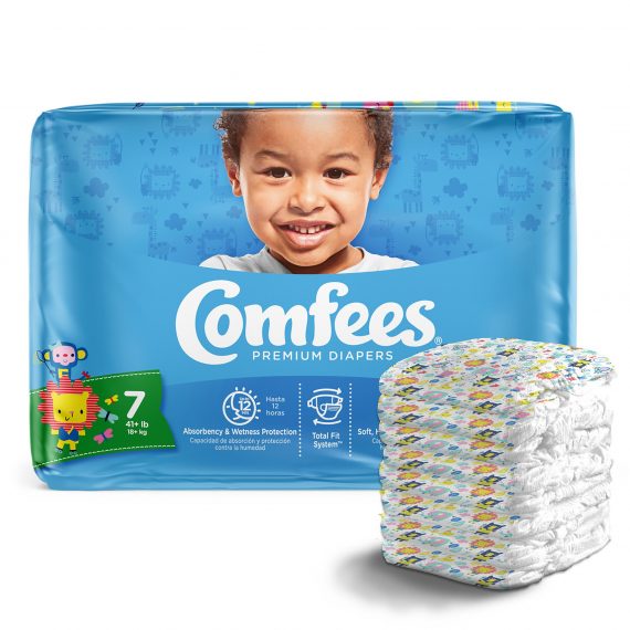 DIAPER, BABY COMFEES SZ7 (20/BG 4BG/CS) ATTNDS
