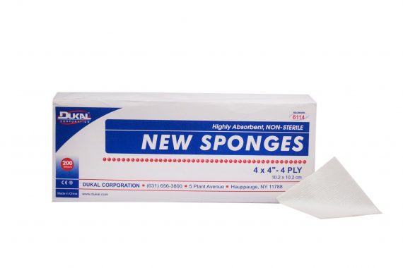 SPONGE, GAUZE 4PLY 4X4 (200/BG10BG/CS)