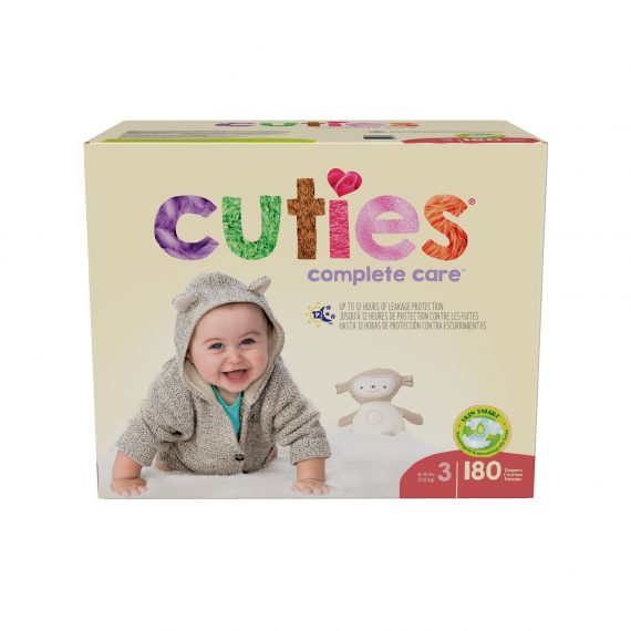 DIAPER, BABY CUTIES COMPLETE CARE SZ3 (180/CS)