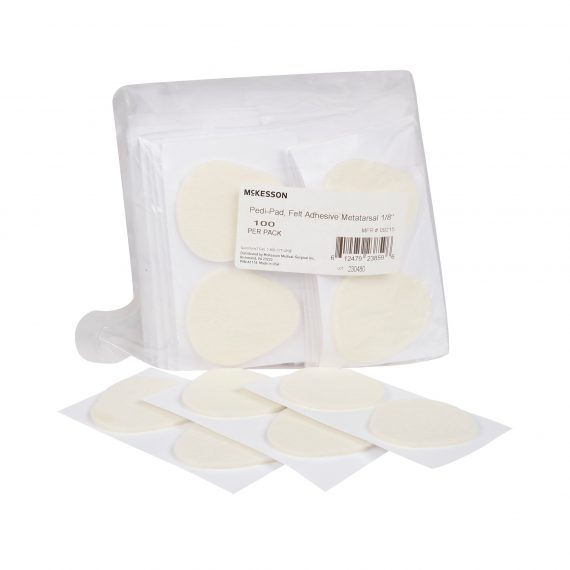 PAD, FELT ADH METATARSAL 1/8"(100/PK 20PK/CS)