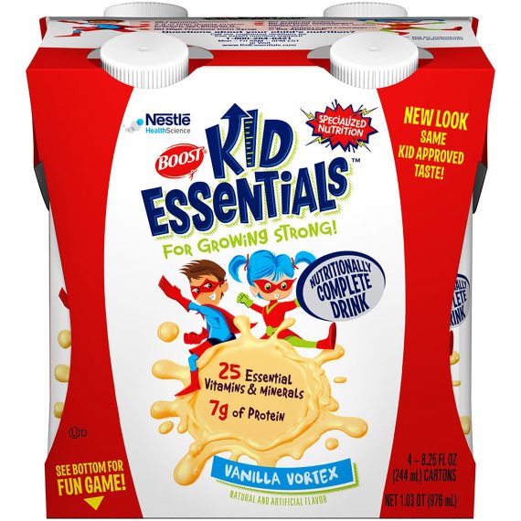 BOOST, KID ESSENTIALS VANILLAE 8.25OZ (4/PK 4P/KCS)