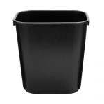 WASTEBASKET, SM 13 5/8 QT BLKSALFLD