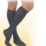 SOCK, COMPRS DRESS ACTIVA MENRIBBED 15-20MMHG BLK LG SNCAST