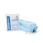 CUP, DENTURE W/HINGED LID BLUREUSE MEMEPR