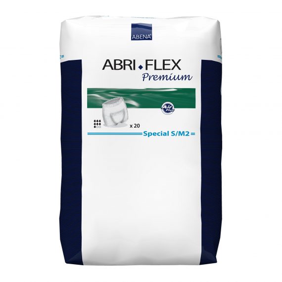 UNDERWEAR, INCONT ABRI-FLEX PREM SZ2 SM/MED 1700ML (20/BG 6B