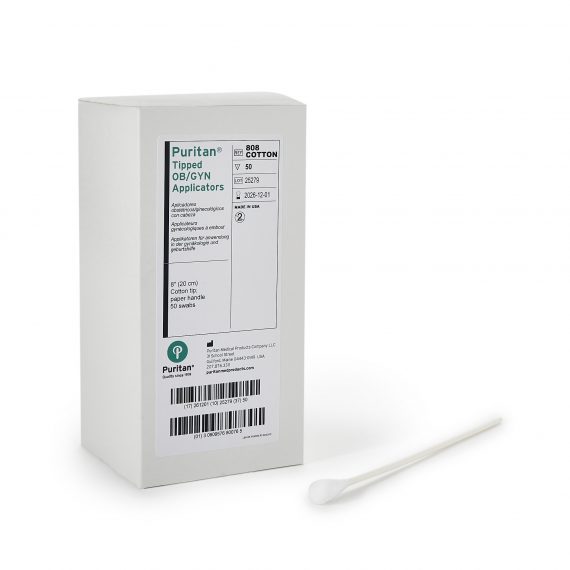 SWAB, OB/GYN CTNTP N/S 8" (50/BX) PURMED