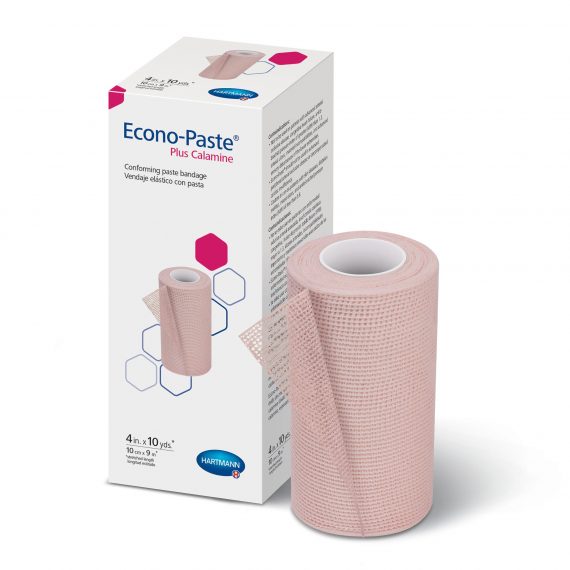 BANDAGE, ECONO-PASTE+ CALAMINE4"X10YD (1/BX 12BX/CS) HRTMAN