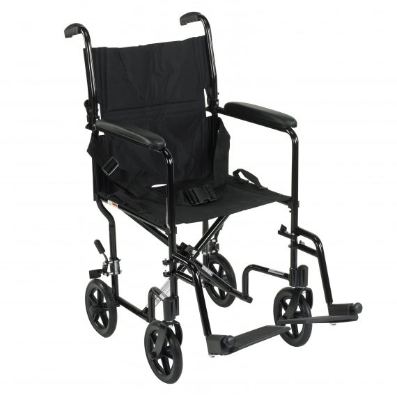 CHAIR, TRANSIT 17" ALUM BLKDRVMED