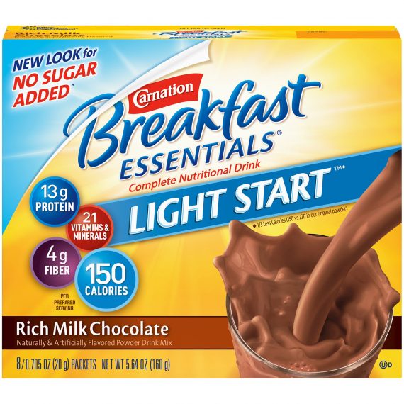 CARNATION INST BRKFST, PDR CHOC SF (8/BX 8BX/CS) NESTLE