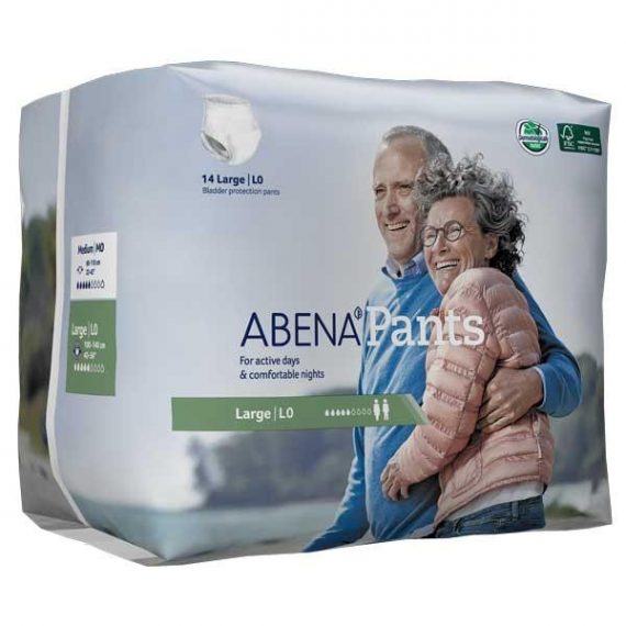 PANTS, INCONT ABENA MODERATE L0 LG (14/BG 6BG/CS)