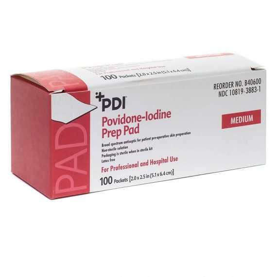 PAD, PVP PREP MED (100/BX)