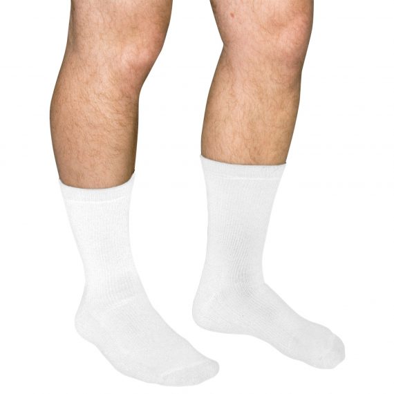 SOCK, DIABETIC CREW NON COMPRSWHT MED (24/CS)