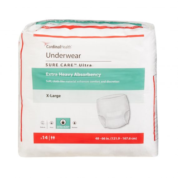 UNDERWEAR, PROT SURECARE XLG (14/PK 4PK/CS) KENDAL
