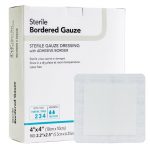 GAUZE, BORDERED STR 4X4" 2X2"PAD (25/BX) DERMRT