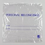 BAG, PERSONAL BELONGING 20X20(25/BX 10BX/CS)