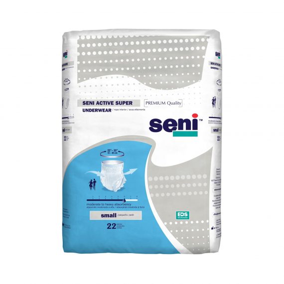 UNDERWEAR, INCONT ACTIVE SUPERSM 22"-33" (22/PK 4PK/CS)