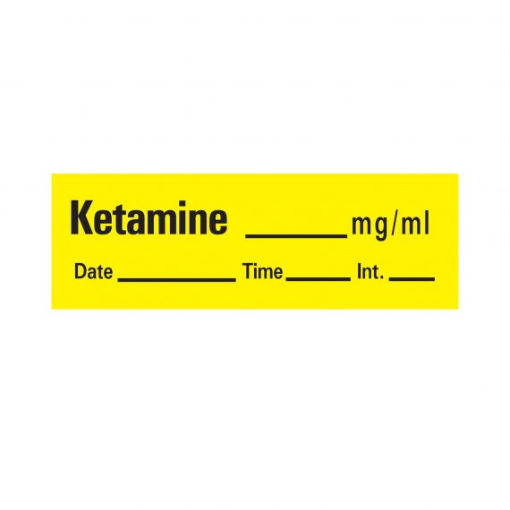 LABEL, KETAMINE YLW (333/RL)PROFTP