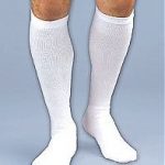 SOCK, ATHLETIC COOLMAX OVER THE CALF ML WHT LG        SNCAST