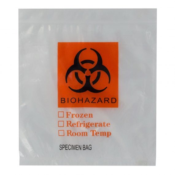 BAG, ZIP-LOCK BIO HAZ TRNSPRT12X15 (100/PK)          RDPLAS