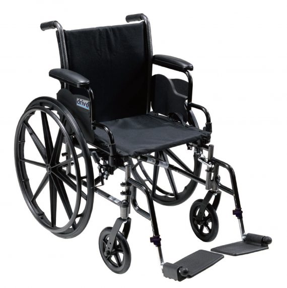 WHEELCHAIR, 20' FLBK FLARM SWFD/S