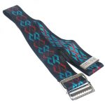 BELT, GAIT GEO PATTERN B 2"X6"W/METAL BUCKLE SKLCRE