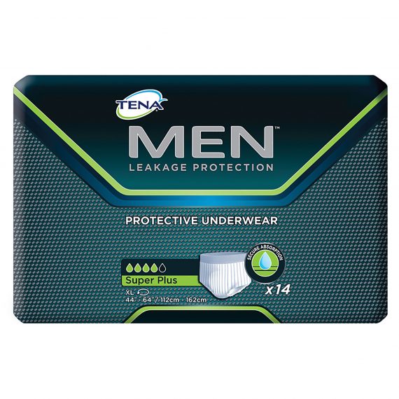 UNDERWEAR, MN TENA XLG 44-64 (14/BG 4BG/CS)           SCAPER