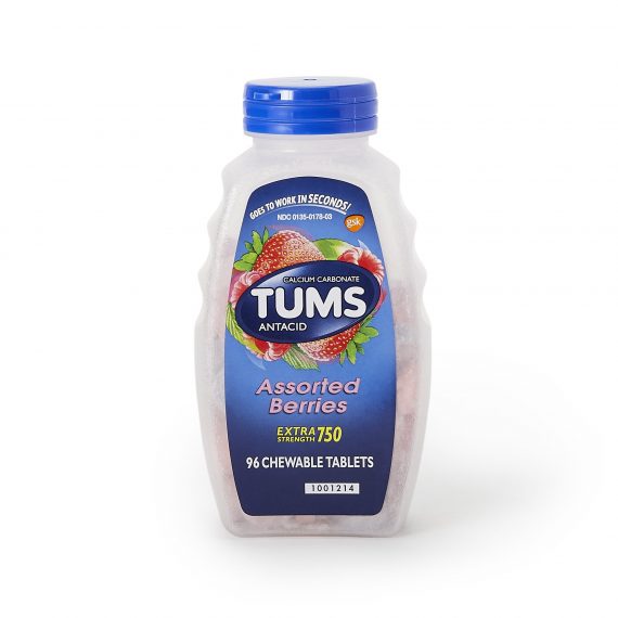TUMS, E-X TAB CHEW BERRY ASTD(96/BT)