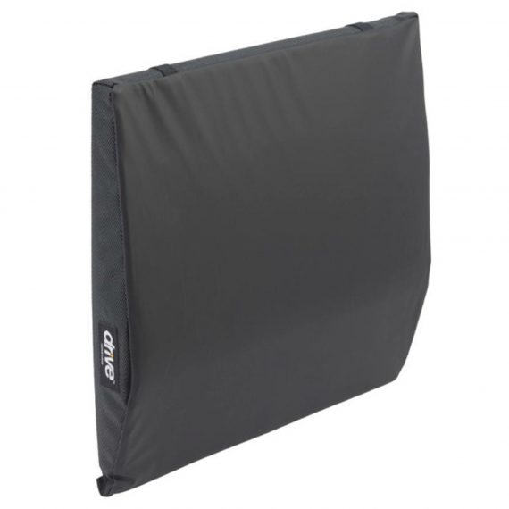 CUSHION, WHEELCHAIR GEN BCK W/LUMBAR SUPP BLK