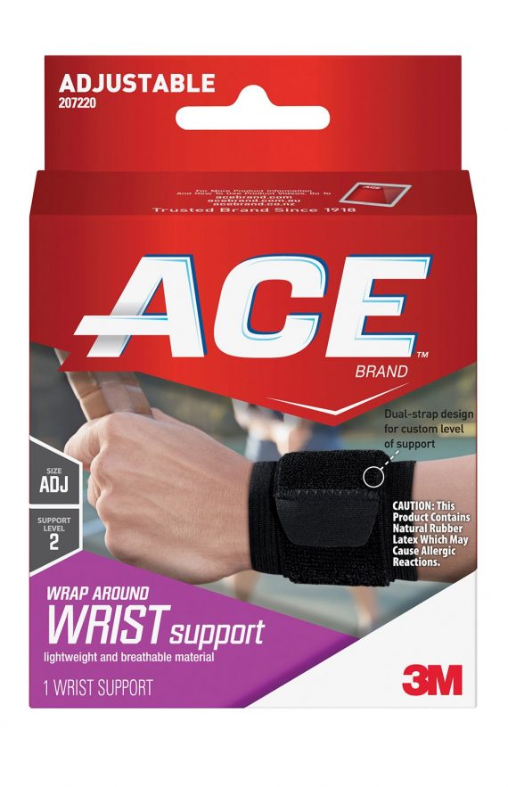 WRIST SUPPORT, ACE ADJ WRAP AROUND (12/BX)