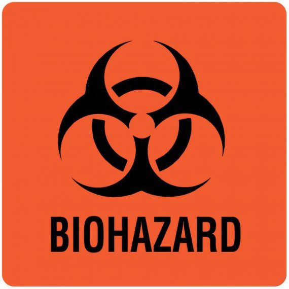 LABEL, BIOHAZARD 3X3 (50/PK)UNITED