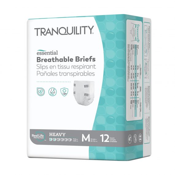 BRIEF, INCONT TRANQUILITY HVYABSRB MED (12/BG 8BG/CS)