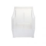 BIN, STORAGE SEMI CLR 10 7/8"X4 1/8"X4" (12/CT) AKRMIL