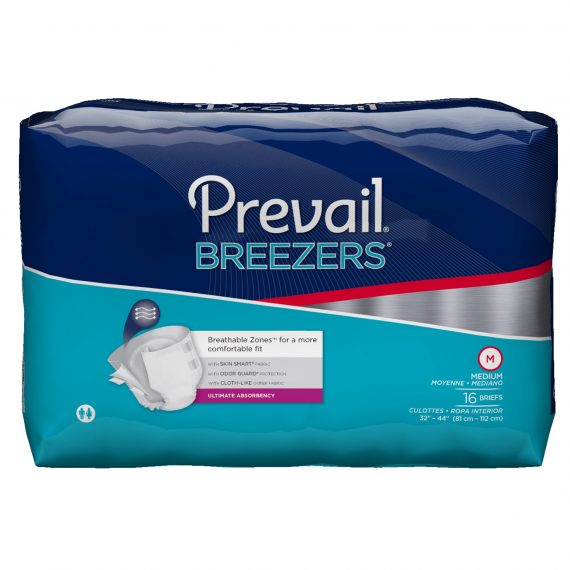 BRIEF, PREVAIL BRTHABL MED (16/PK 6PK/CS) FIRSTQ
