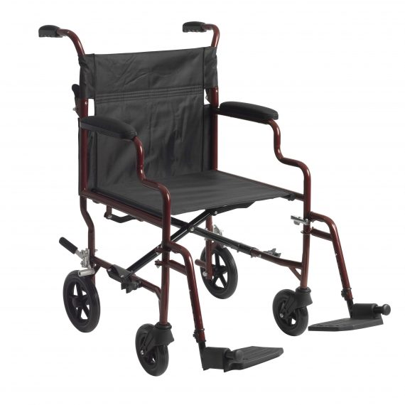 CHAIR, TRANSPORT BARIATRIC SWFT RED 22" (1/CS) DRVMED