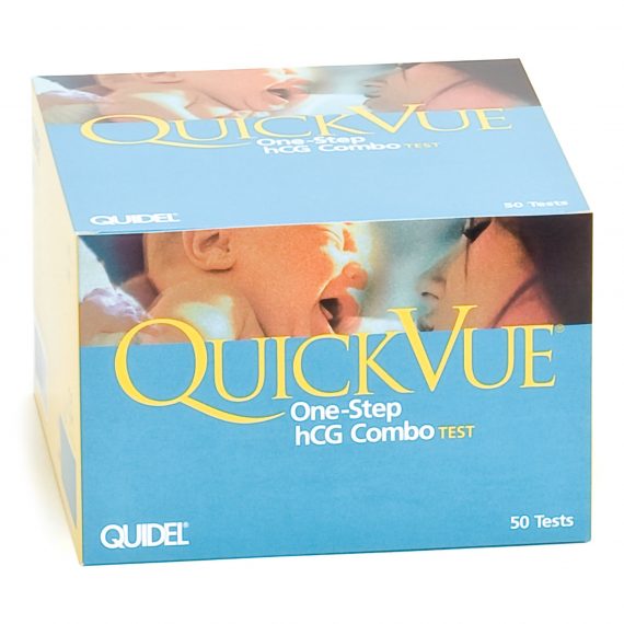 TEST KIT, PREG HCG SERUM/URINEQUICKVUE 1STP(12KT/    QUIDEL