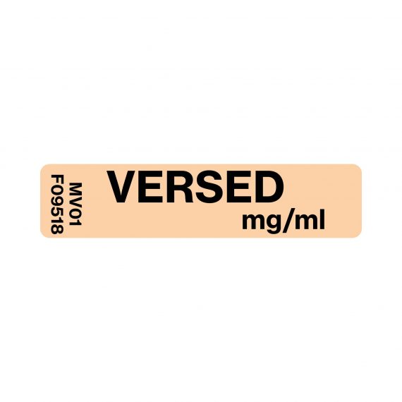 LABEL DRUG VERSED FL ORANGE
