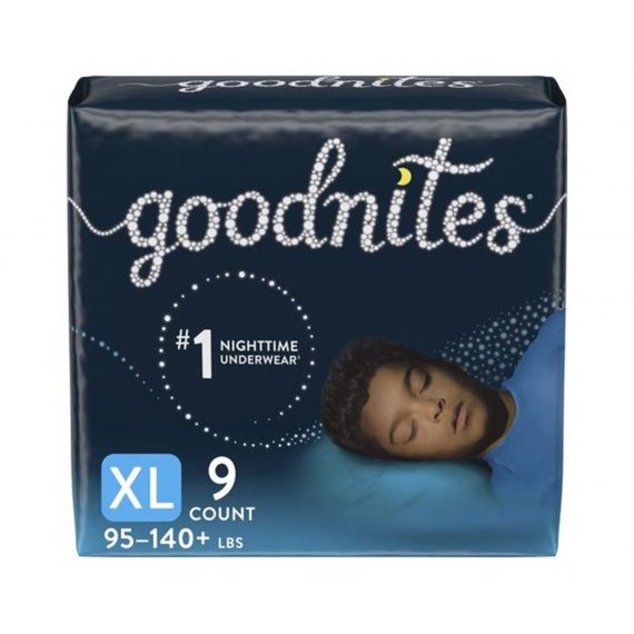 PANTS, INCONT GOODNITES BOYS YTH XLG SZ6 (9/PK 4PK/CS)