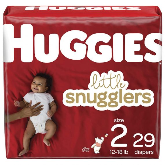 DIAPER, HUGGIES LITTLE SNUGGLERS JUMBO SZ2 (29/PK 4PK/CS)