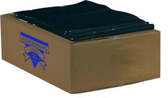 LINER, TRASH 2XHVY 1.35ML BLK33GL (100/CS) COLBAG