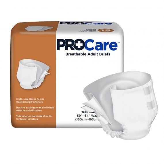 BRIEF, INCONT PROCARE 59"-64"XLG (15/BG 4BG/CS)