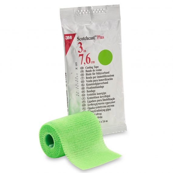 TAPE, CAST SCOTCHCAST 3"X4YDSBRT GRN (10/BX)         3MORTH