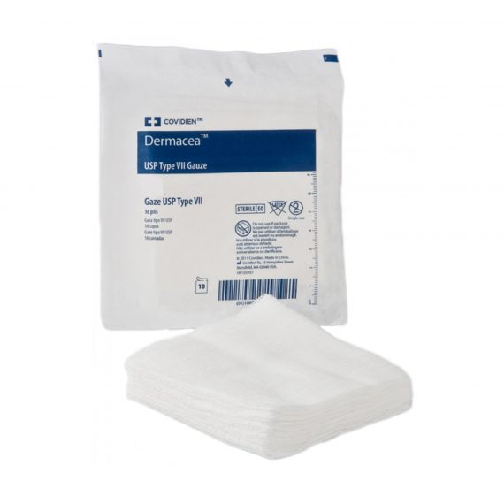 SPONGE, GAUZE DERMACEA 12PLY N/S 2"X2" (200/BG 40BG/CS)
