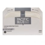 COVER, TOILET SEAT HALF-FOLD WHT (250/BX 20BX/CS) GEORGP