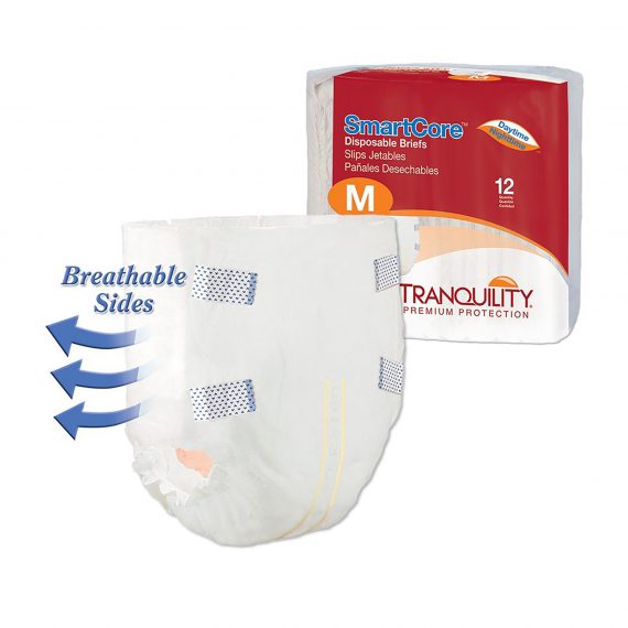 BRIEF, INCONT SMARTCORE MED (12/PK 8PK/CS) PBE