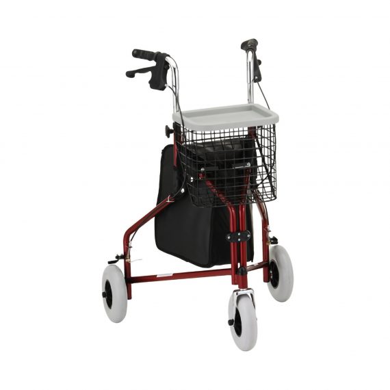 WALKER, TRAVELER 3WHEEL RED